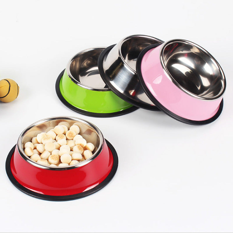 Dual Use Stainless Steel Pet Bowl