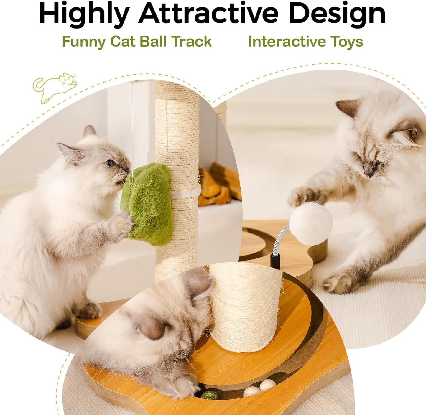 Mewoo Cat Scratching Post & Bed