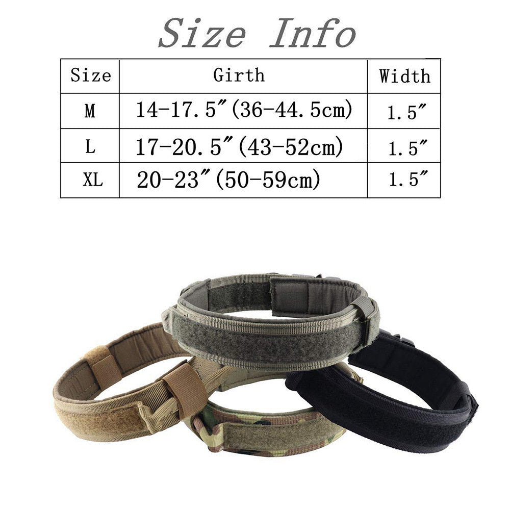 Heavy-Duty Tactical Dog Collar