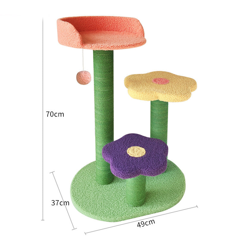 Cat Tower Climbing Tree with Scratch Board