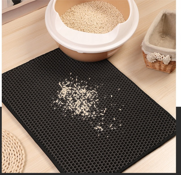 Double-Layer Cat Litter Mat