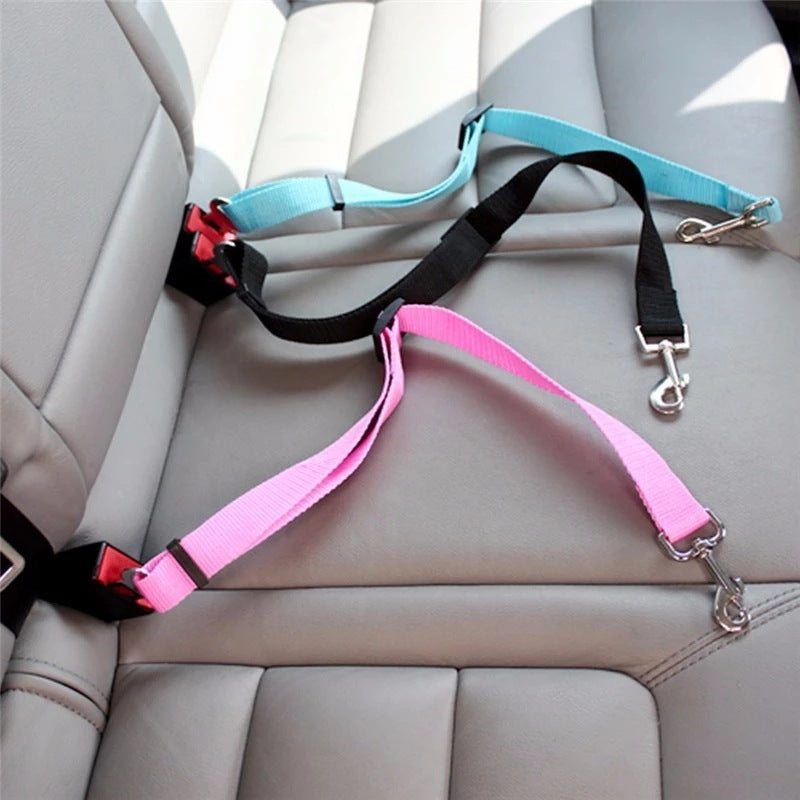 Adjustable Pet Car Seat Belt for Dogs & Cats