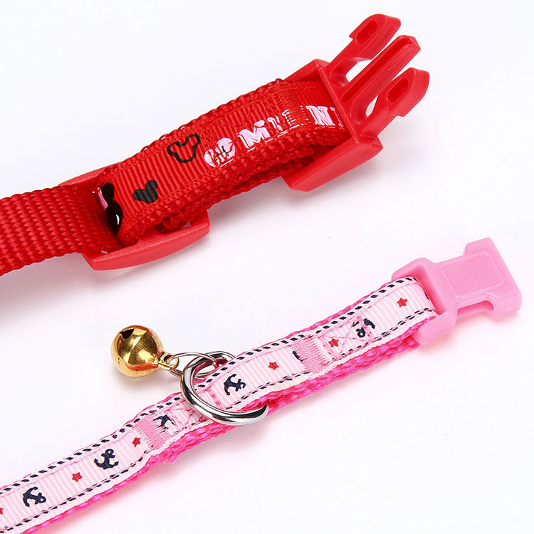 Fashion Printed Pet Collar with Bell