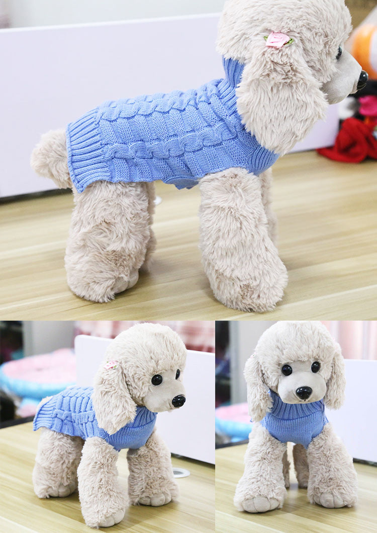Twisted Rope Pet Sweater