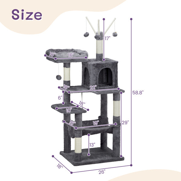 Multi-Level Cat Tree Tower