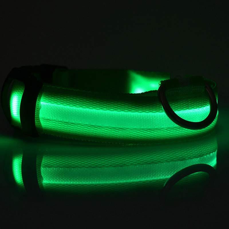 LED Light-Up Nylon Collar