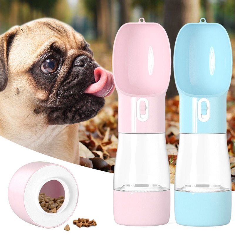 2-in-1 Portable Dog Water & Food Dispenser