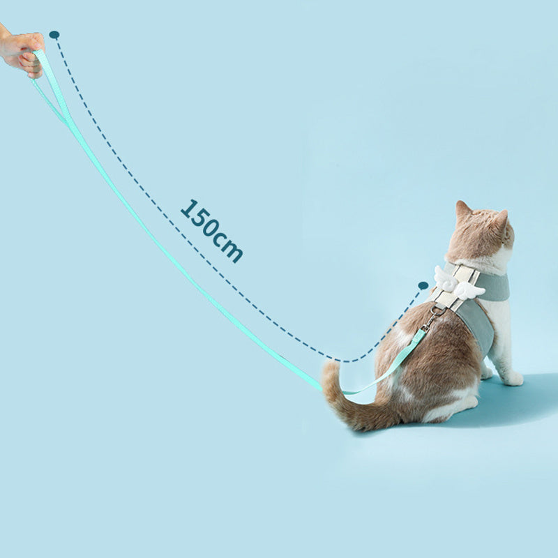 Angel Wings Cat Harness & Leash Set