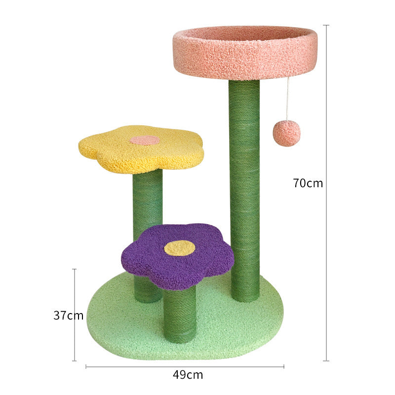 Cat Tower Climbing Tree with Scratch Board