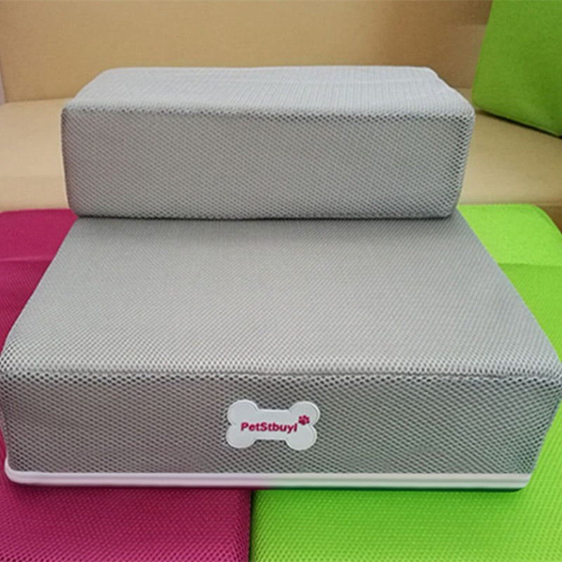 Soft & Safe Pet Stairs – Anti-Slip Sponge Ramp for Dogs & Cats