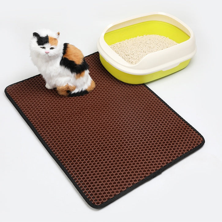 Double-Layer Cat Litter Mat