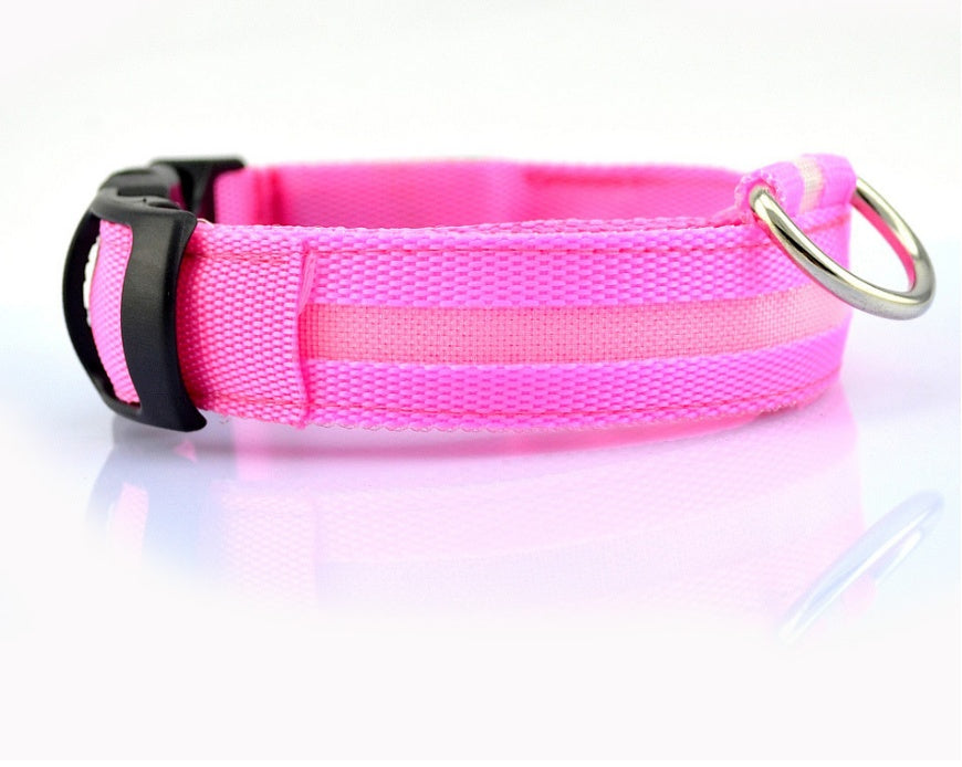 LED Light-Up Nylon Collar
