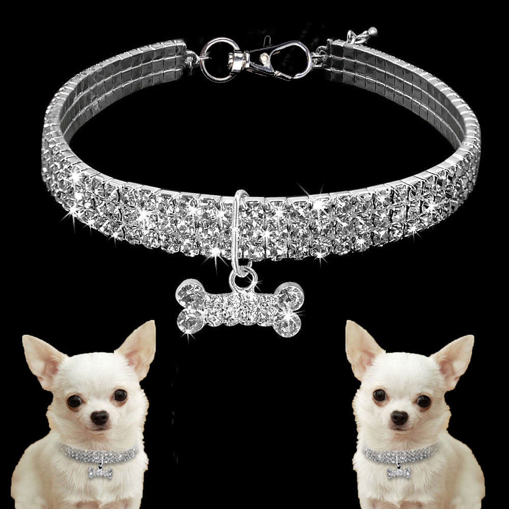 Bling Rhinestone Pet Collar