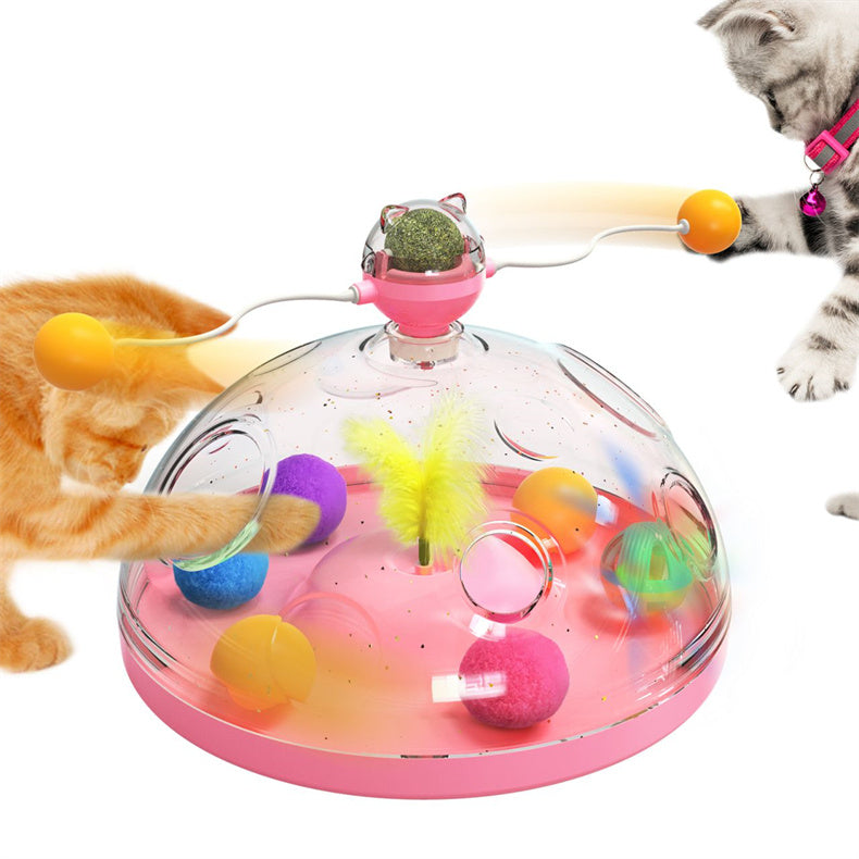 Interactive Windmill Cat Toy