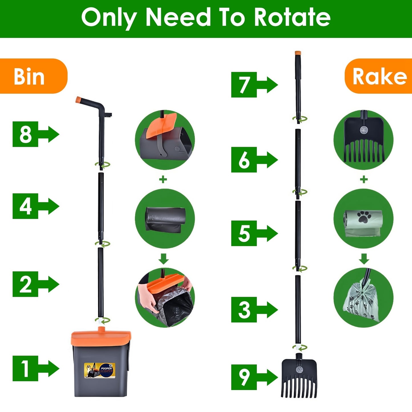 1Set Pooper Scooper Kit