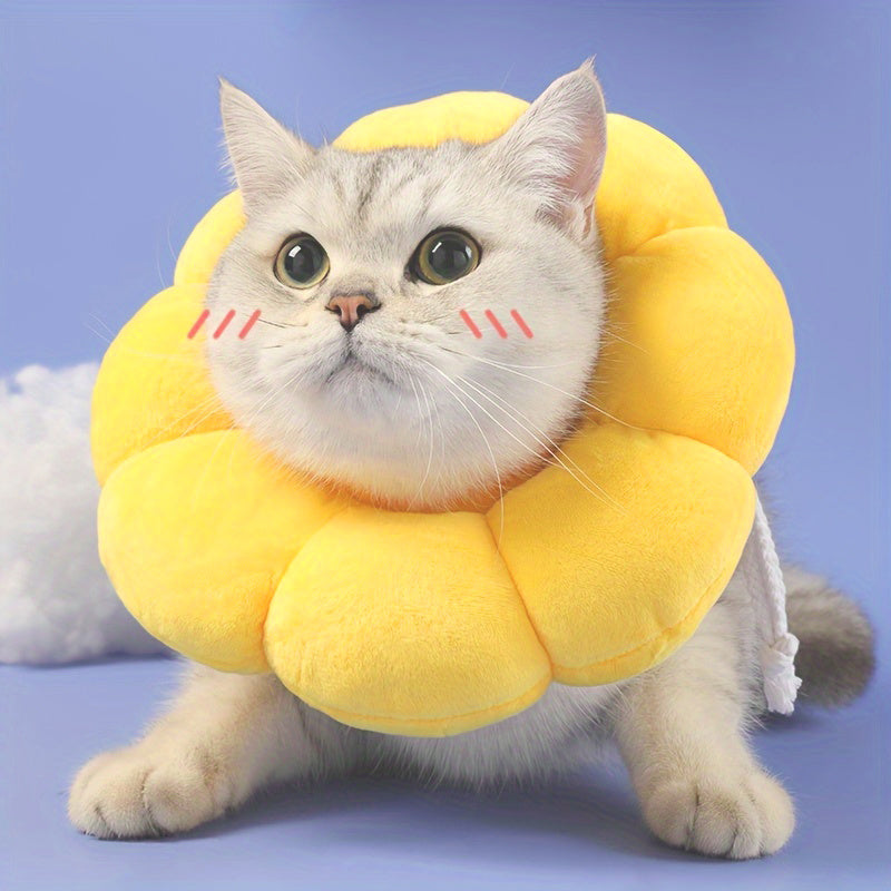 Cute Sunflower Recovery Collar