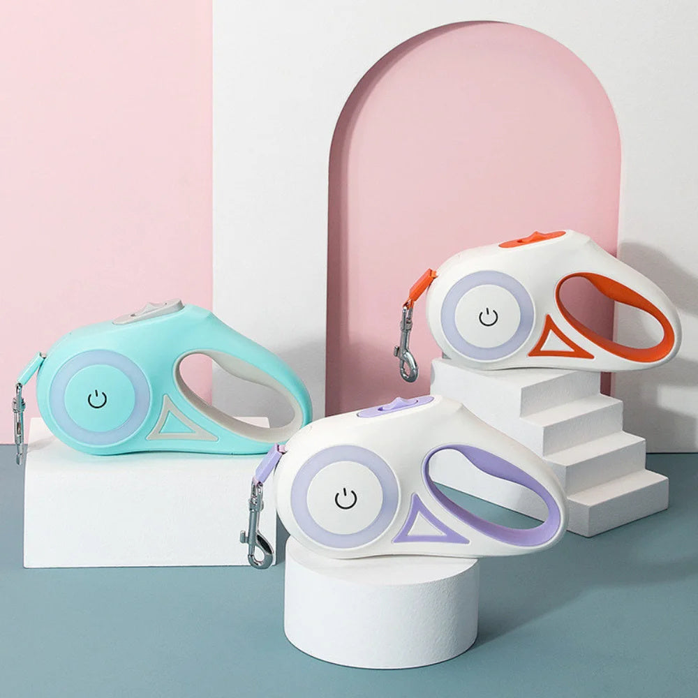 Retractable Pet Leash with LED Light