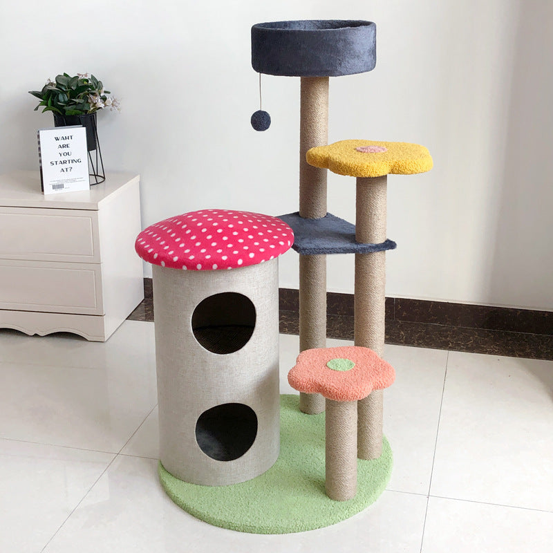 Cat Tower Climbing Tree with Scratch Board