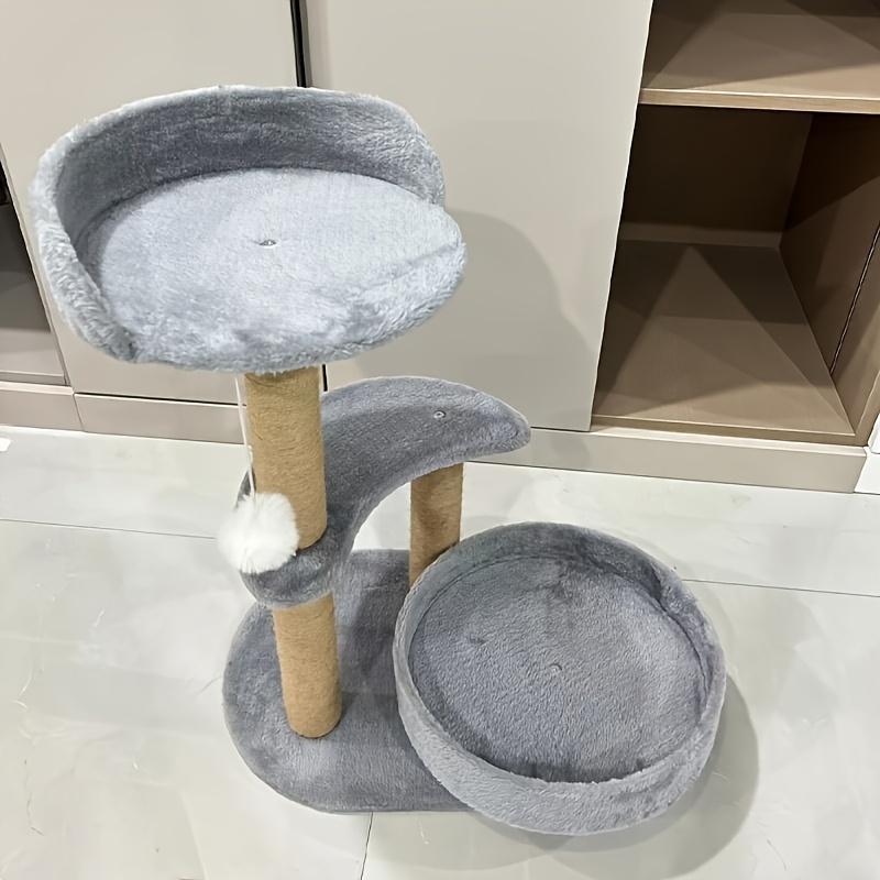 Multi-layer Cat Tree with Scratching Post & Toy Ball