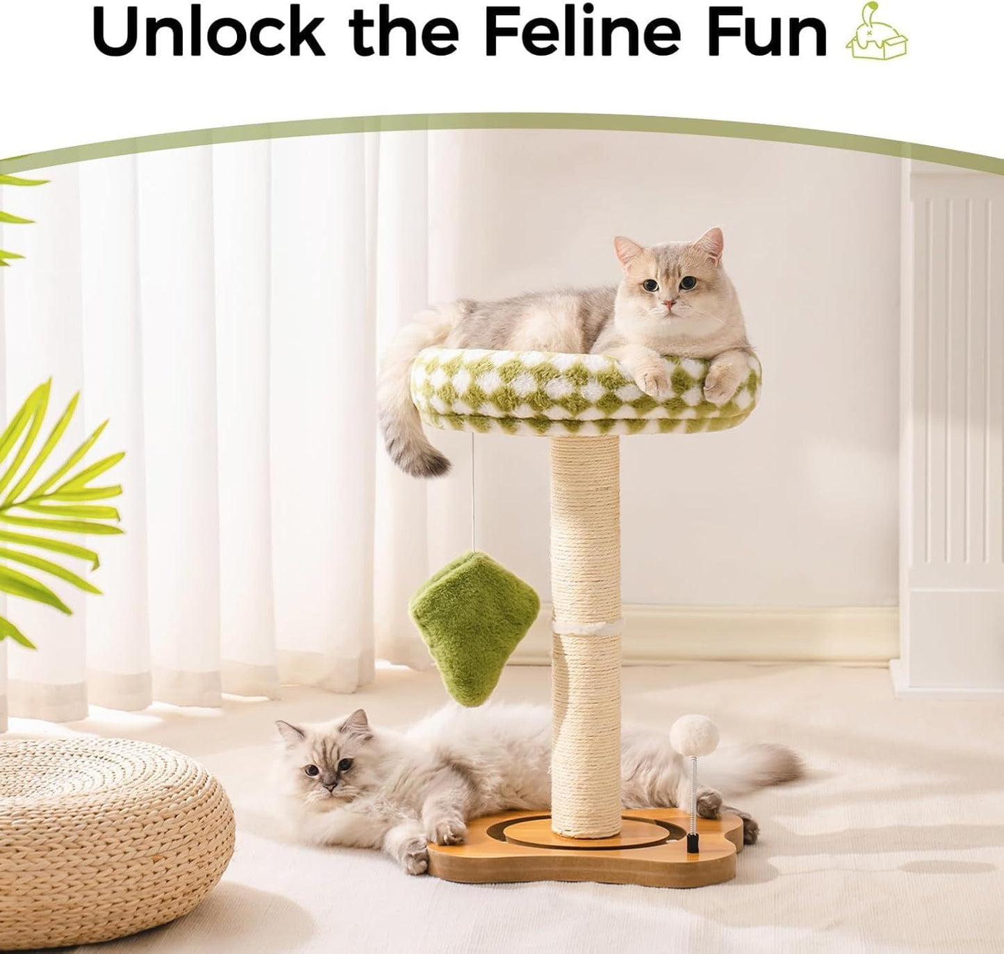Mewoo Cat Scratching Post & Bed