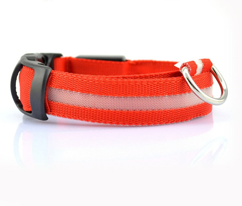 LED Light-Up Nylon Collar