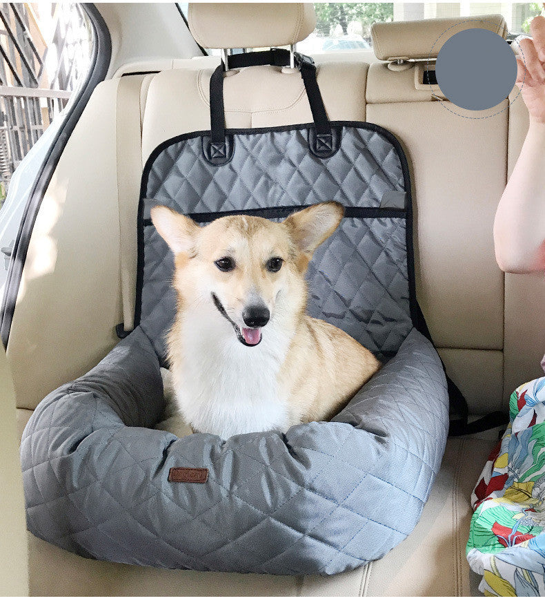 2-in-1 Folding Pet Carrier & Car Seat Pad