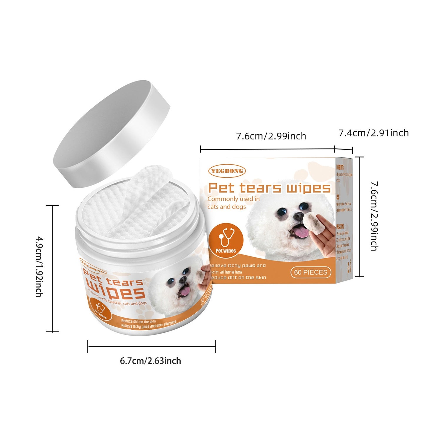 Yegbong Pet Eye Wipes