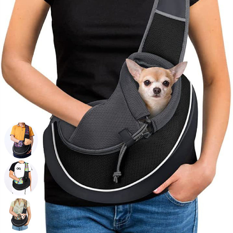 Crossbody Pet Carrier Bag for Small Dogs & Cats