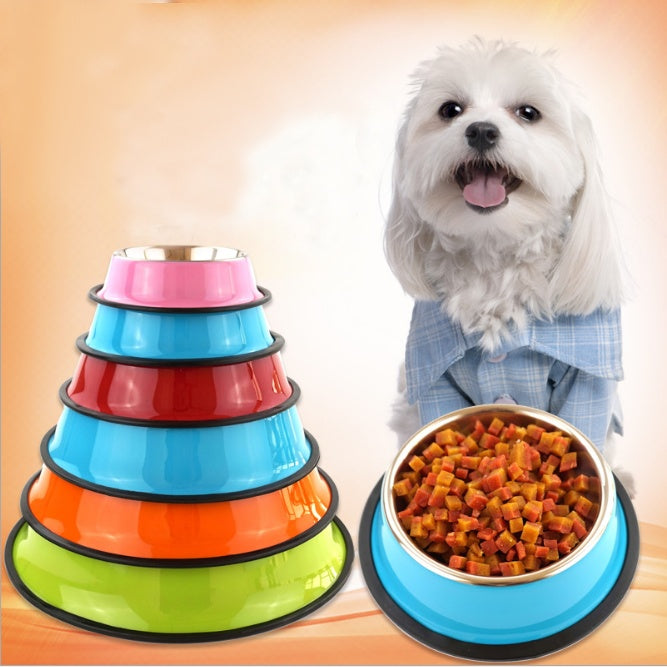 Dual Use Stainless Steel Pet Bowl