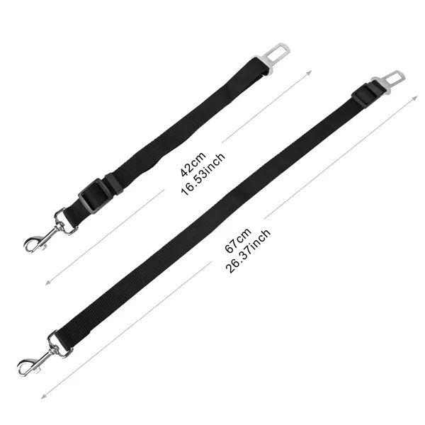 2Pcs Pet Dog Seat Belt Leash