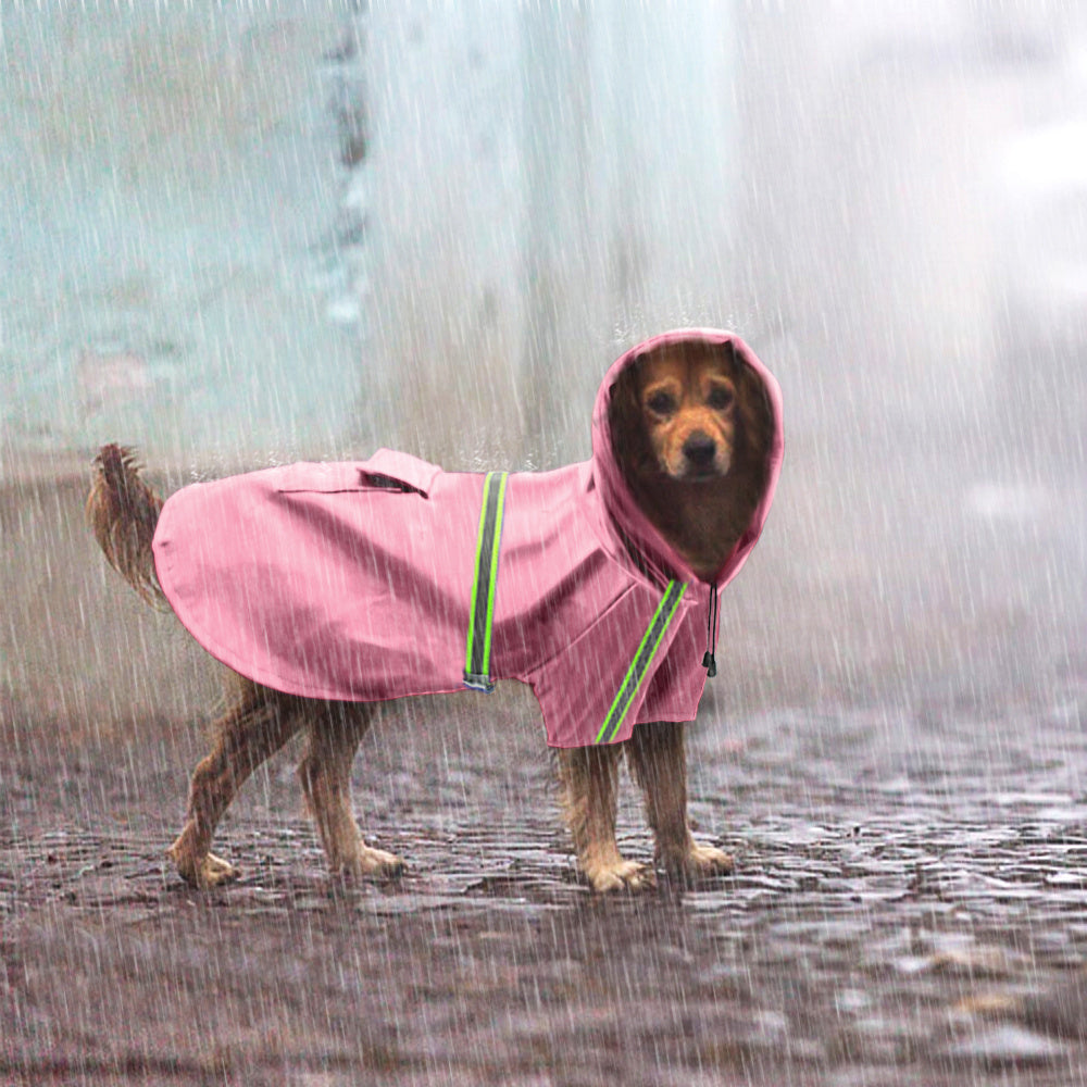 Waterproof Reflective Dog Raincoat with Pocket
