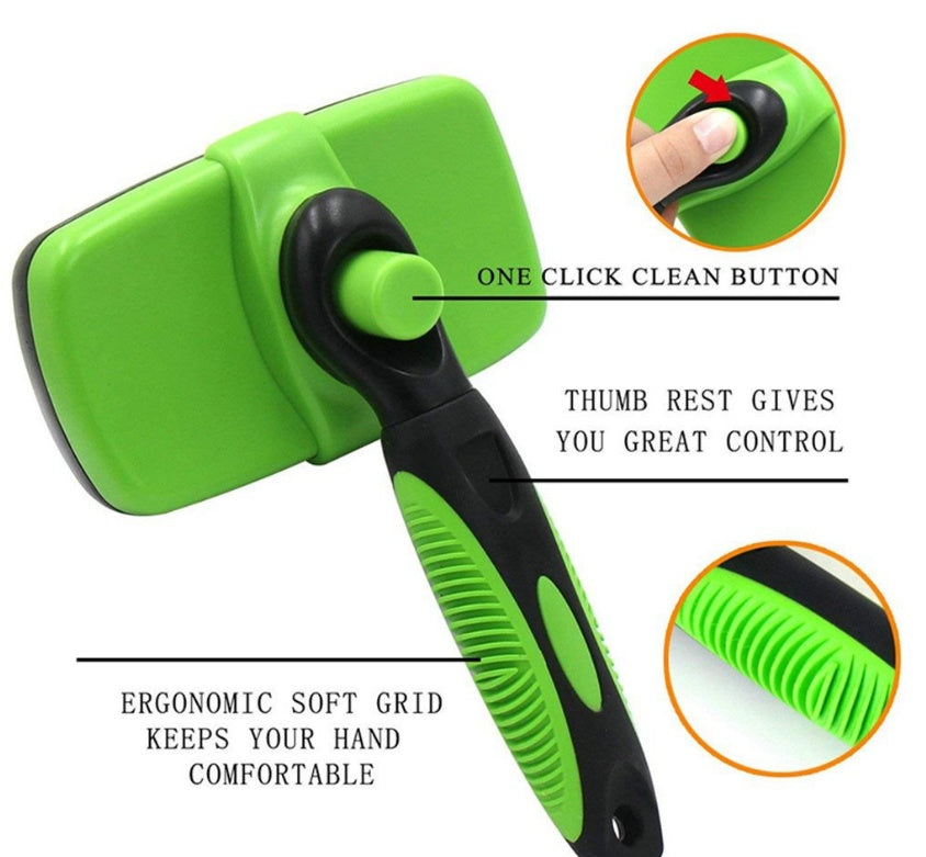 Pet Self-Cleaning Slicker Brush
