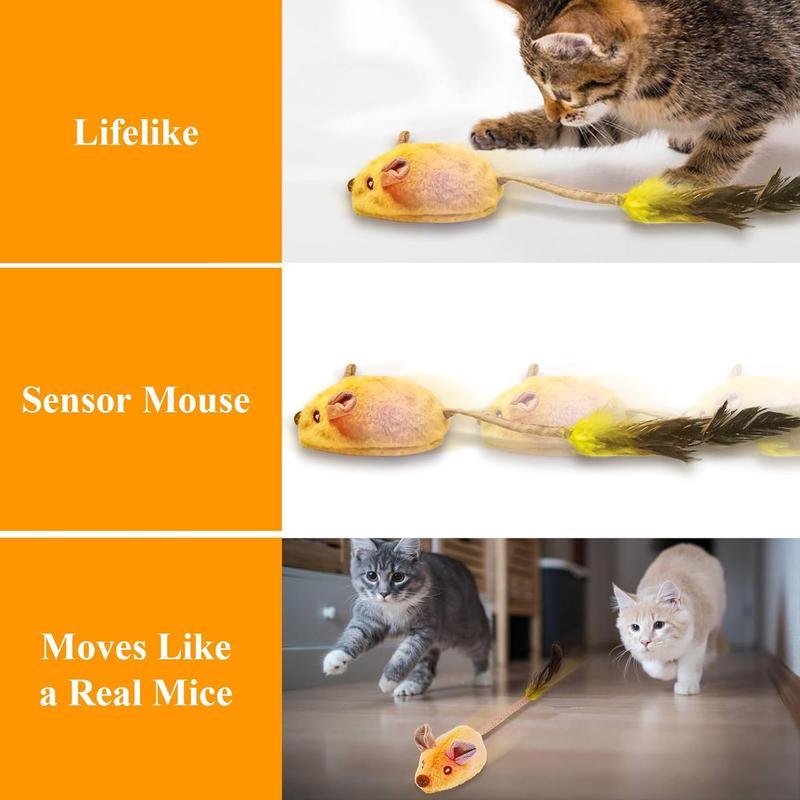 Interactive LED Cat Mouse Toy