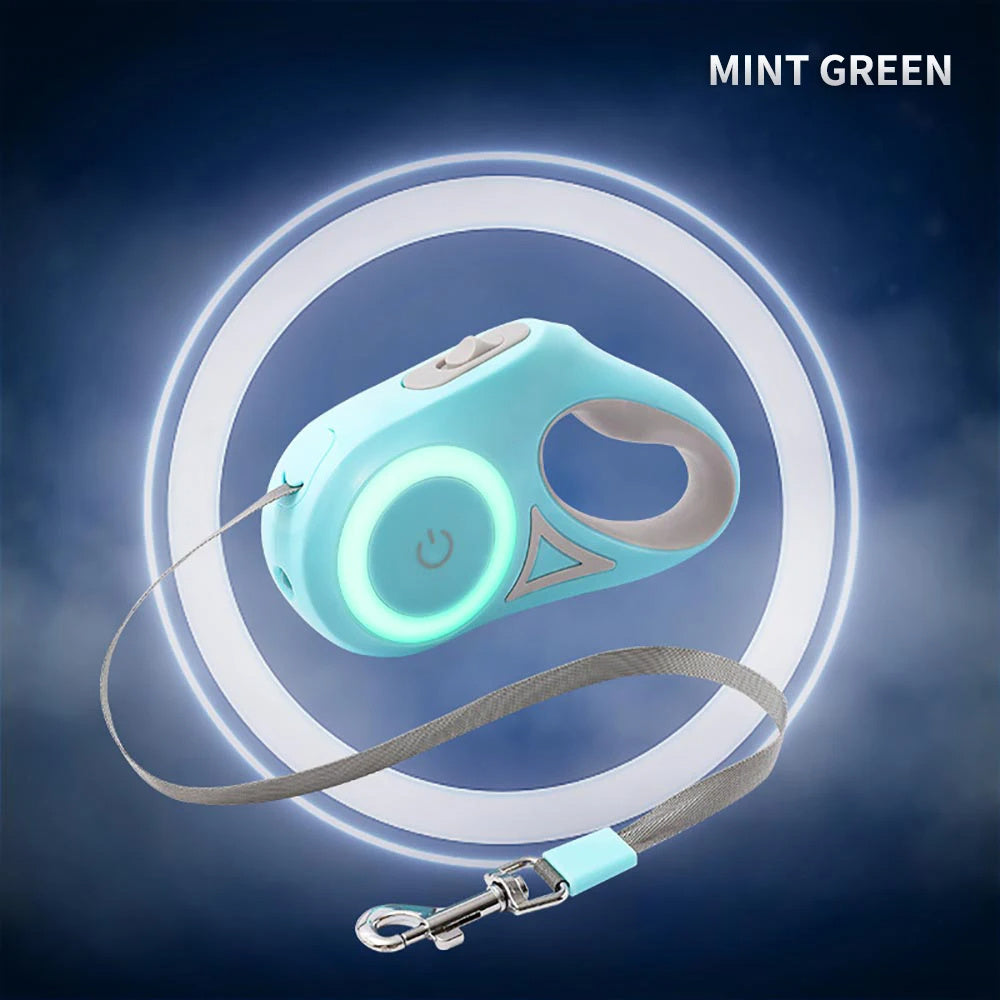 Retractable Pet Leash with LED Light