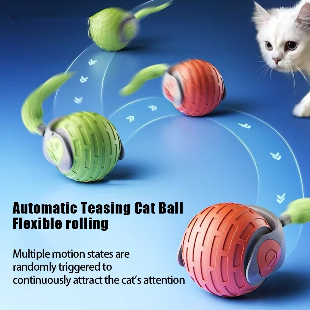 Smart Auto-Rolling Cat Toy Ball