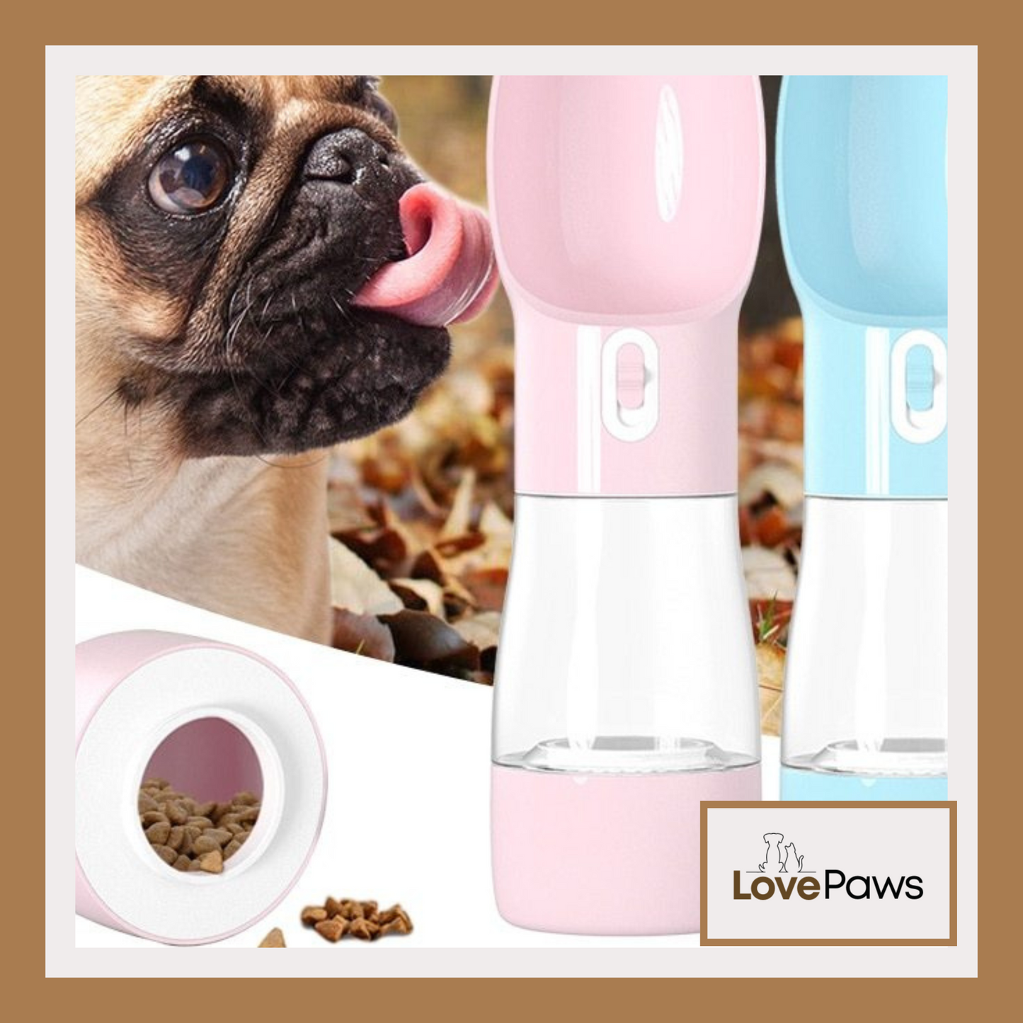 2-in-1 Portable Dog Water & Food Dispenser