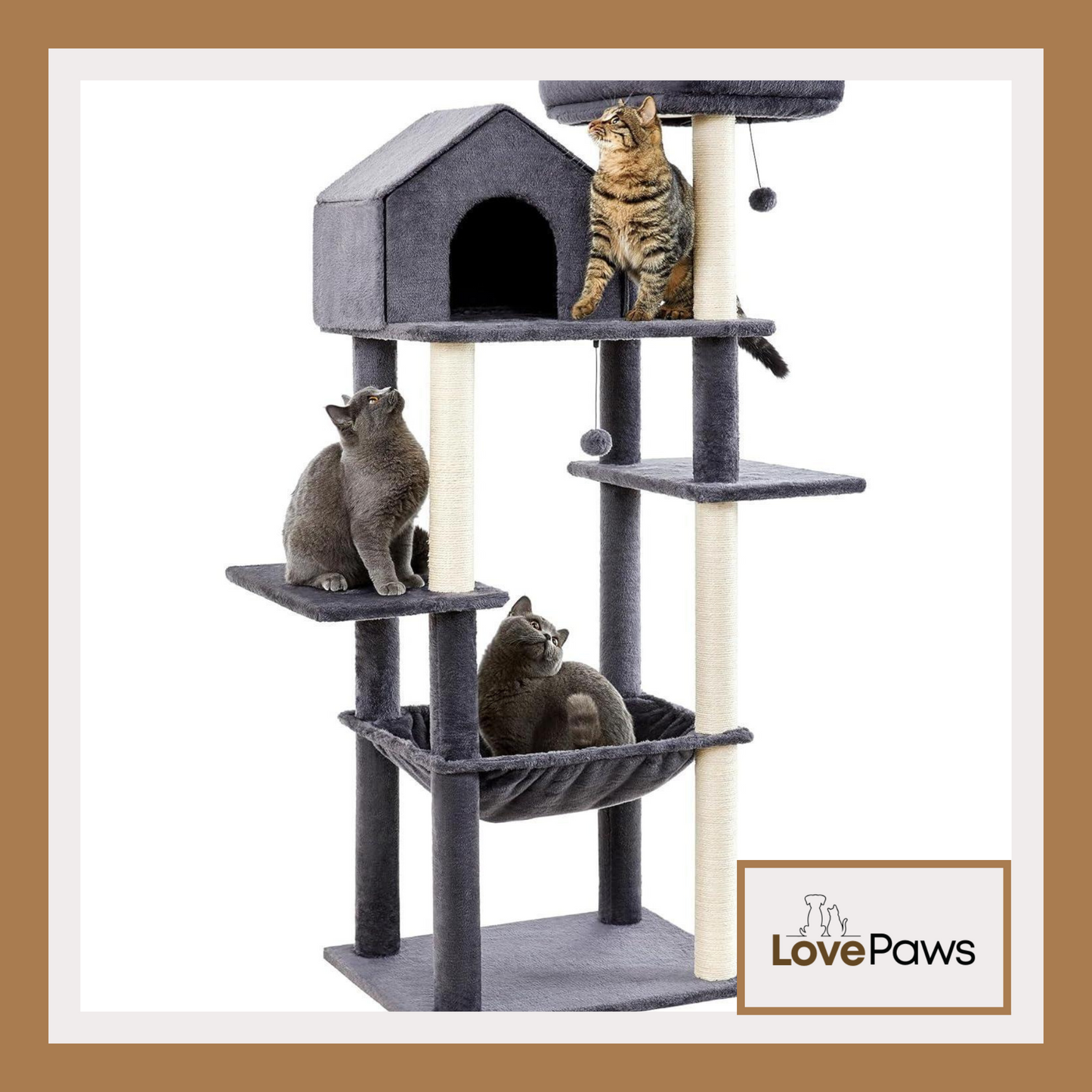 60-Inch Multi-Level Cat Tree