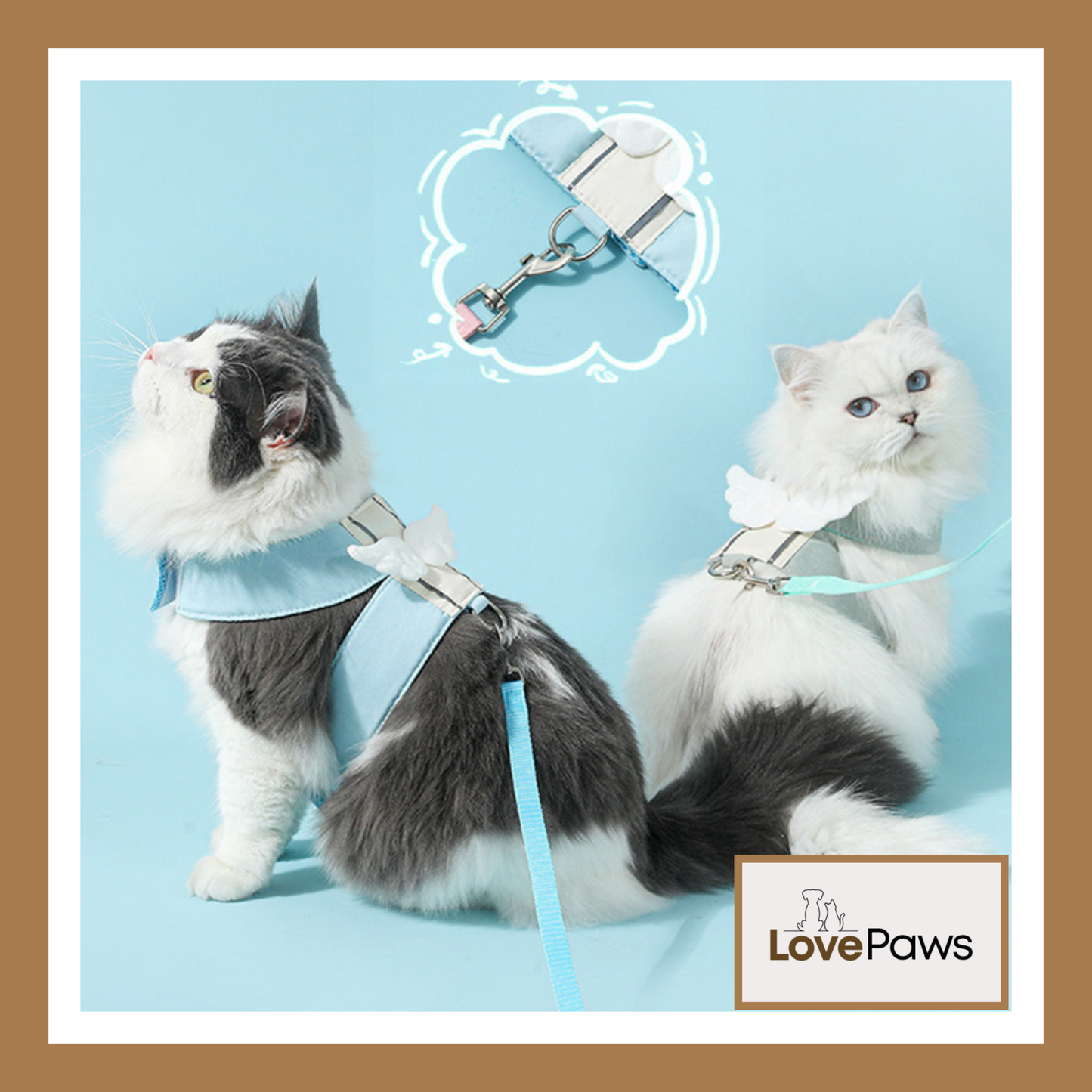 Angel Wings Cat Harness & Leash Set