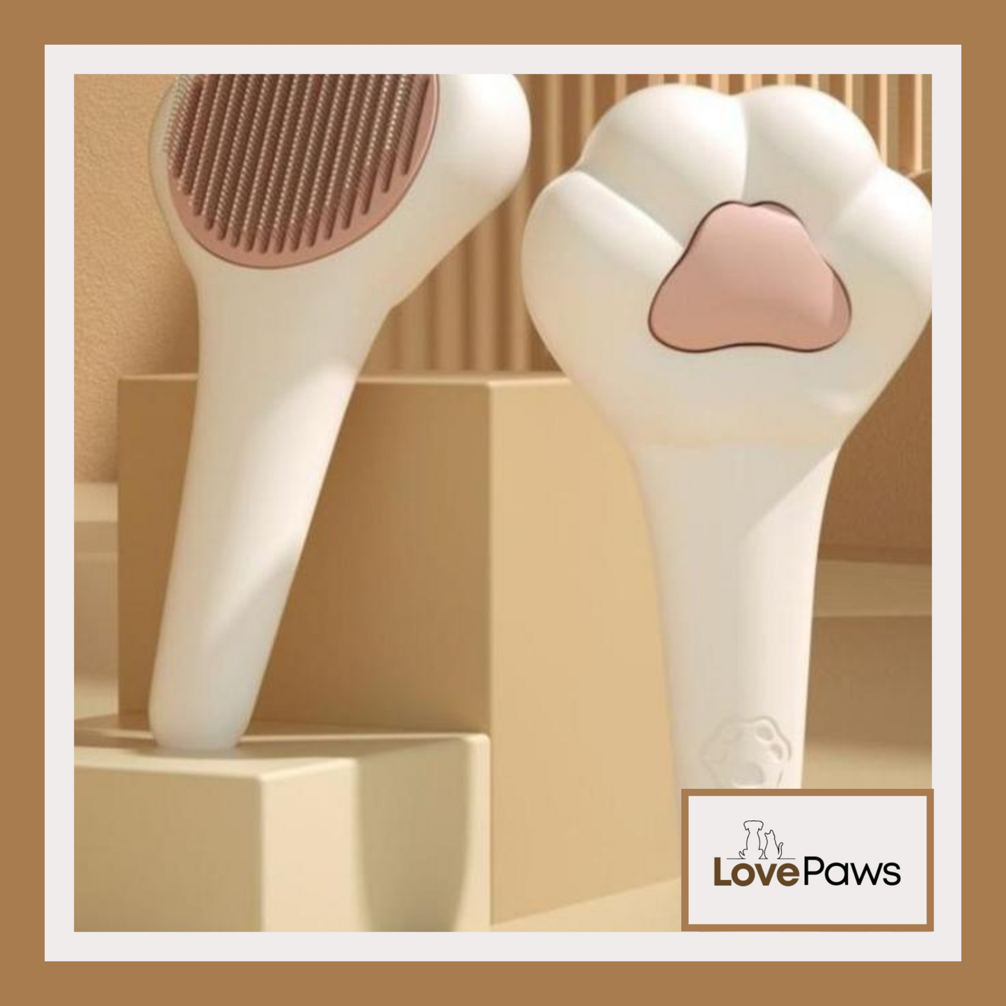 Paw-Shaped Massage Hair Removal Comb