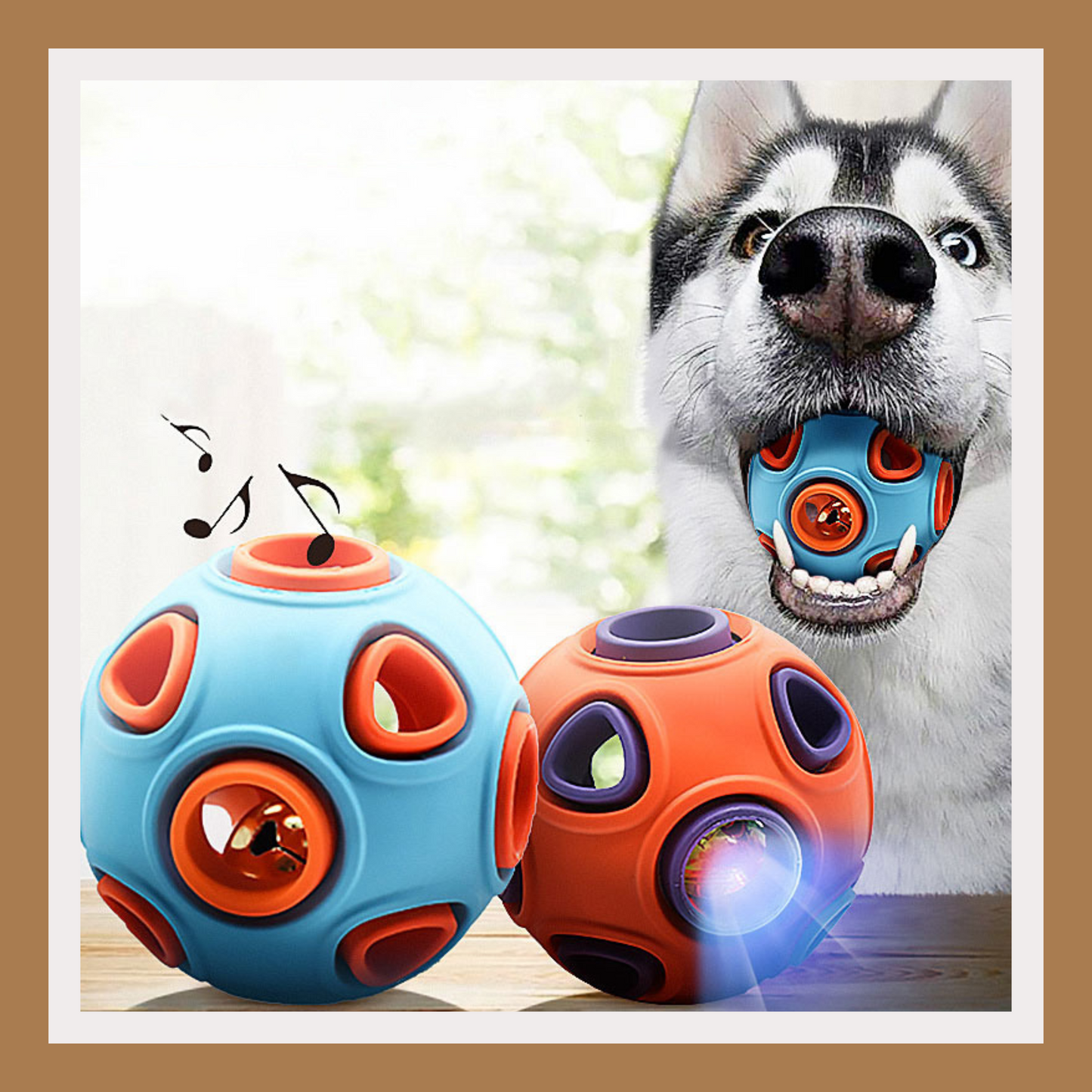 Luminous Sounding Dog Toy Ball