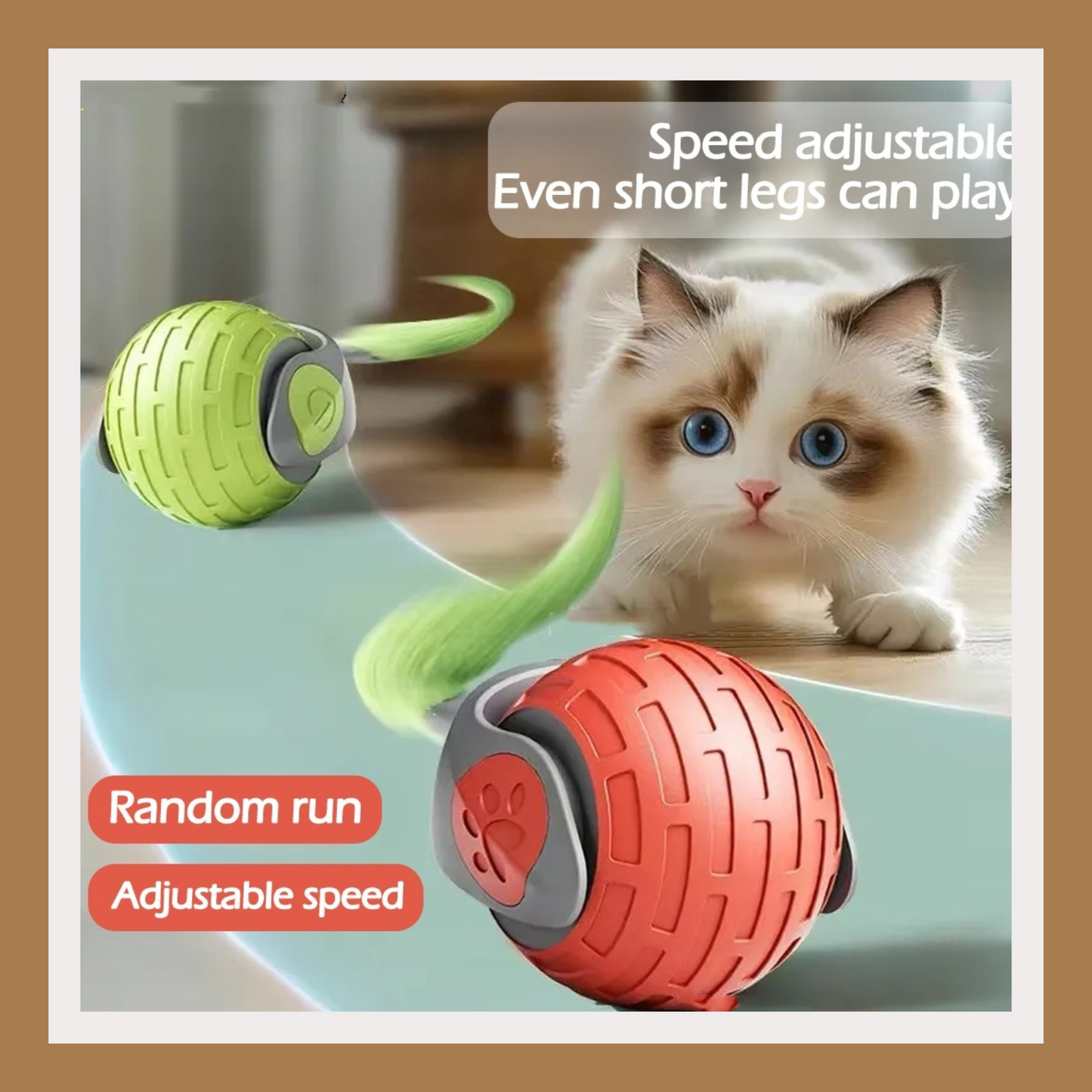 Smart Auto-Rolling Cat Toy Ball