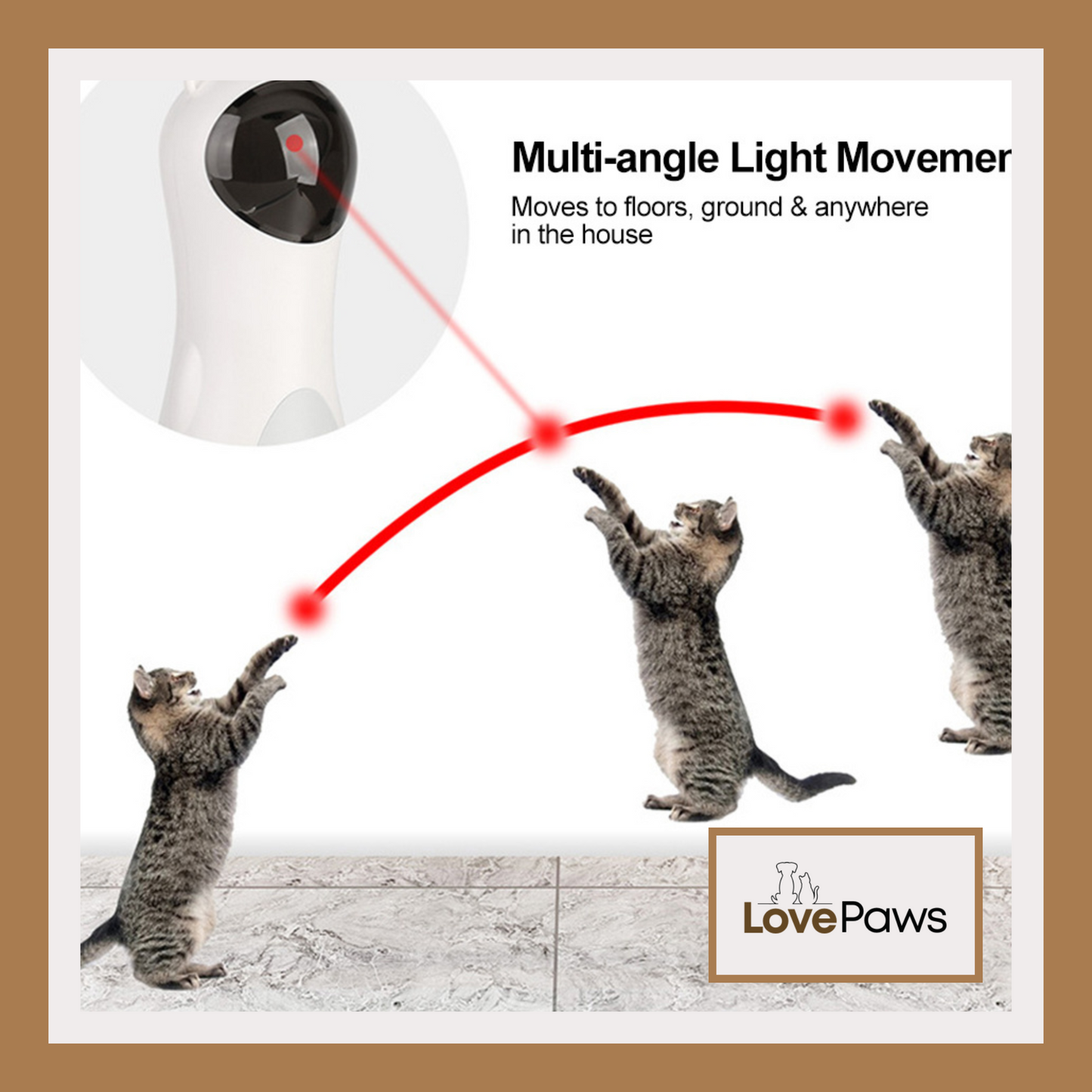 Bear-Shaped Automatic Laser Cat Toy
