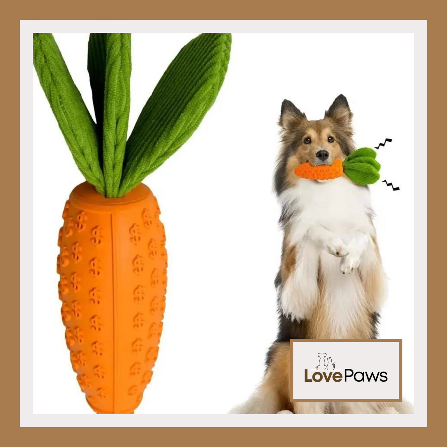 Carrot Dog Chew Toy