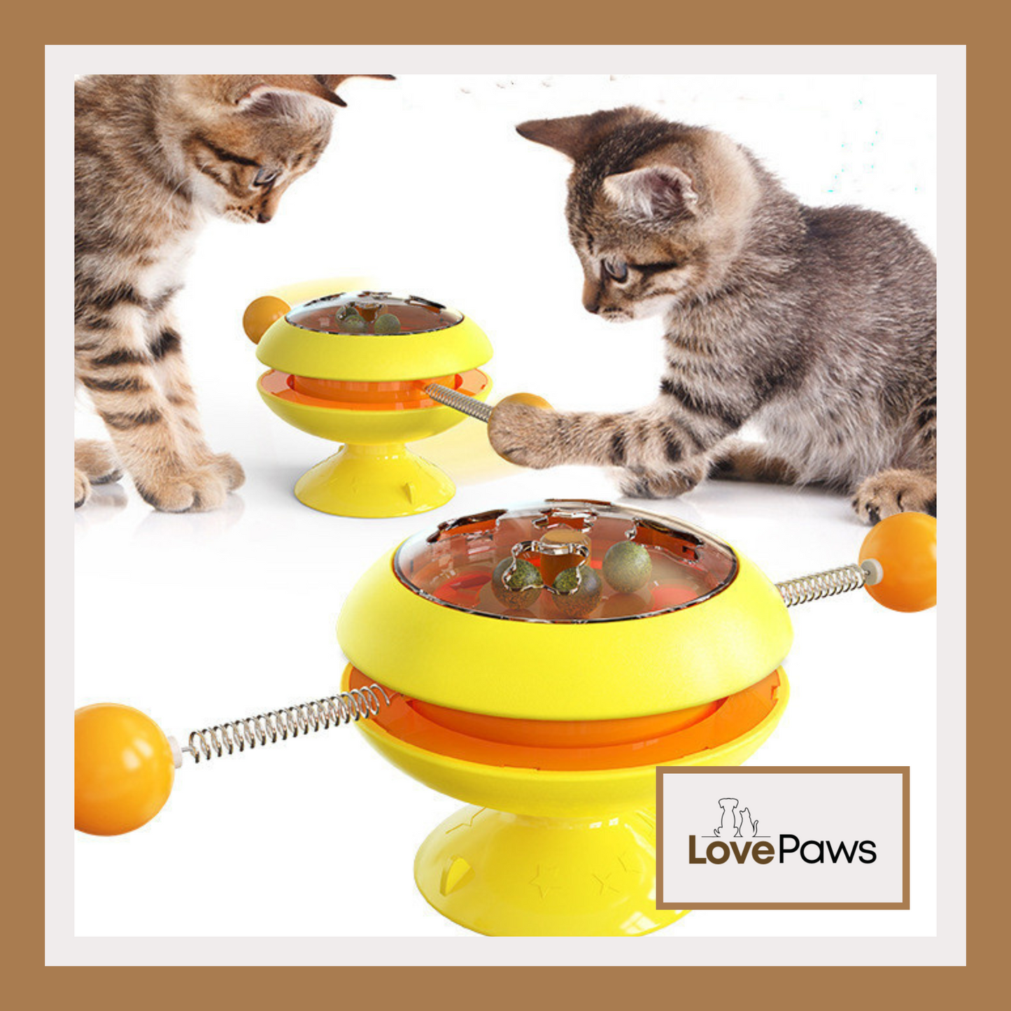 Interactive Rotating Cat Toy