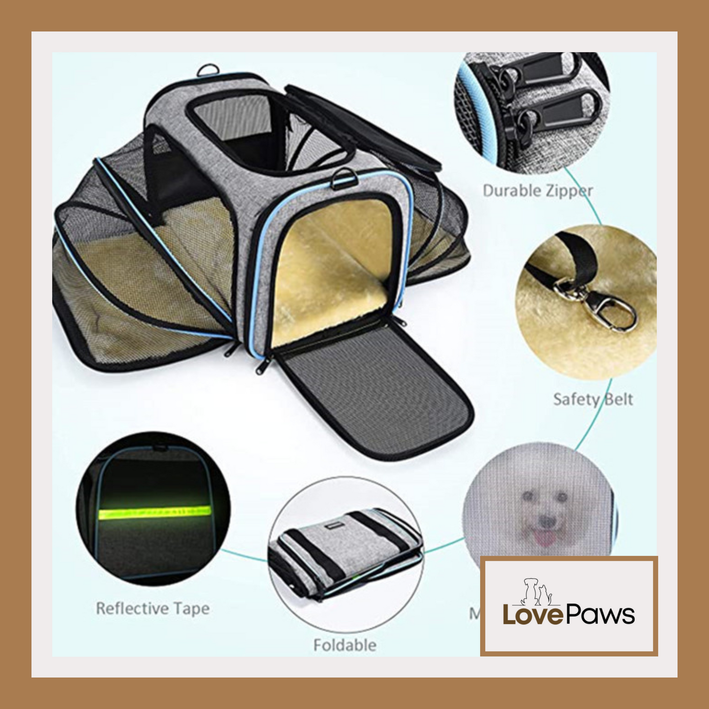 Airline-Approved Expandable Pet Carrier