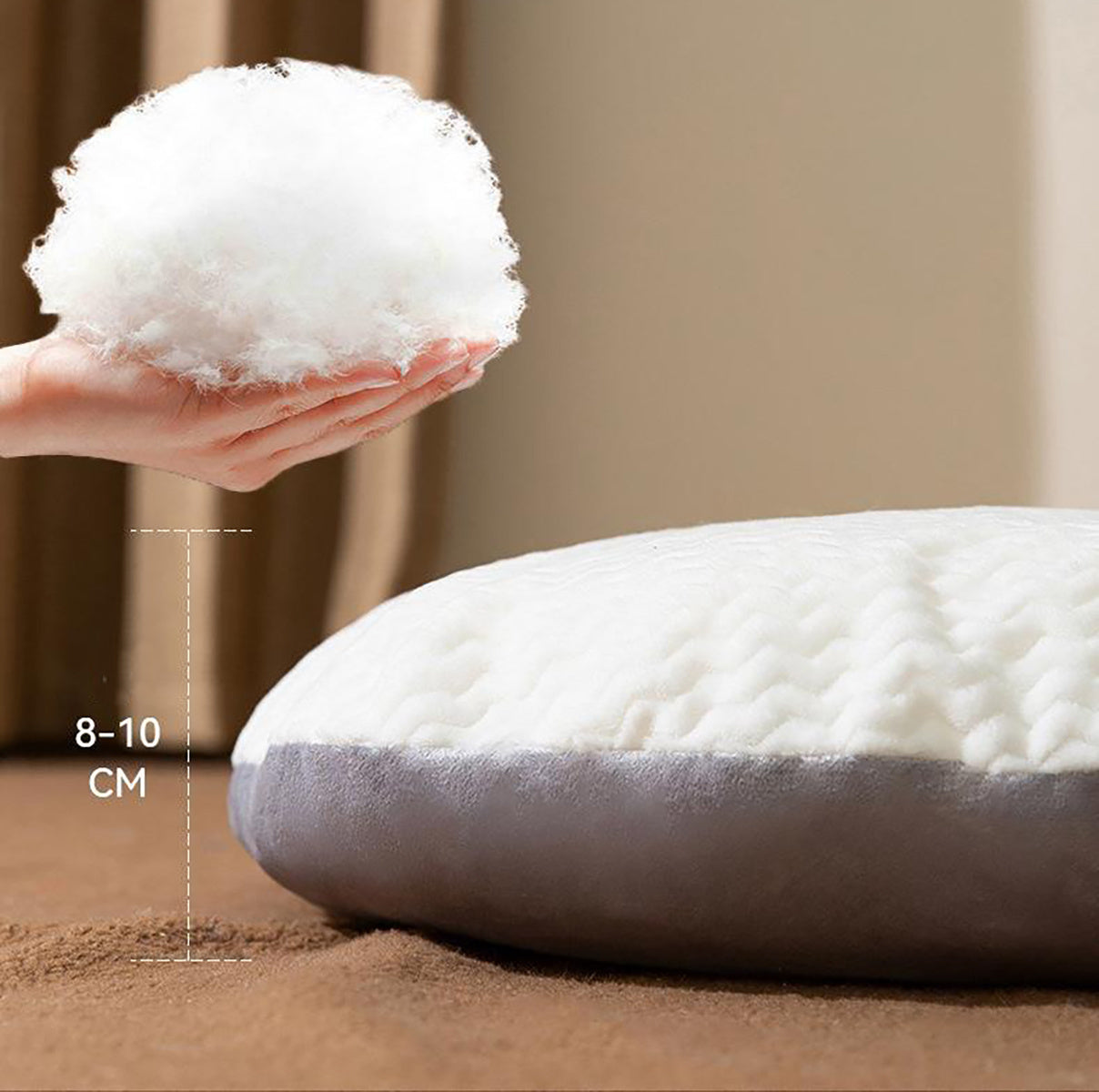 Oval Plush Dog Bed for Large Dogs