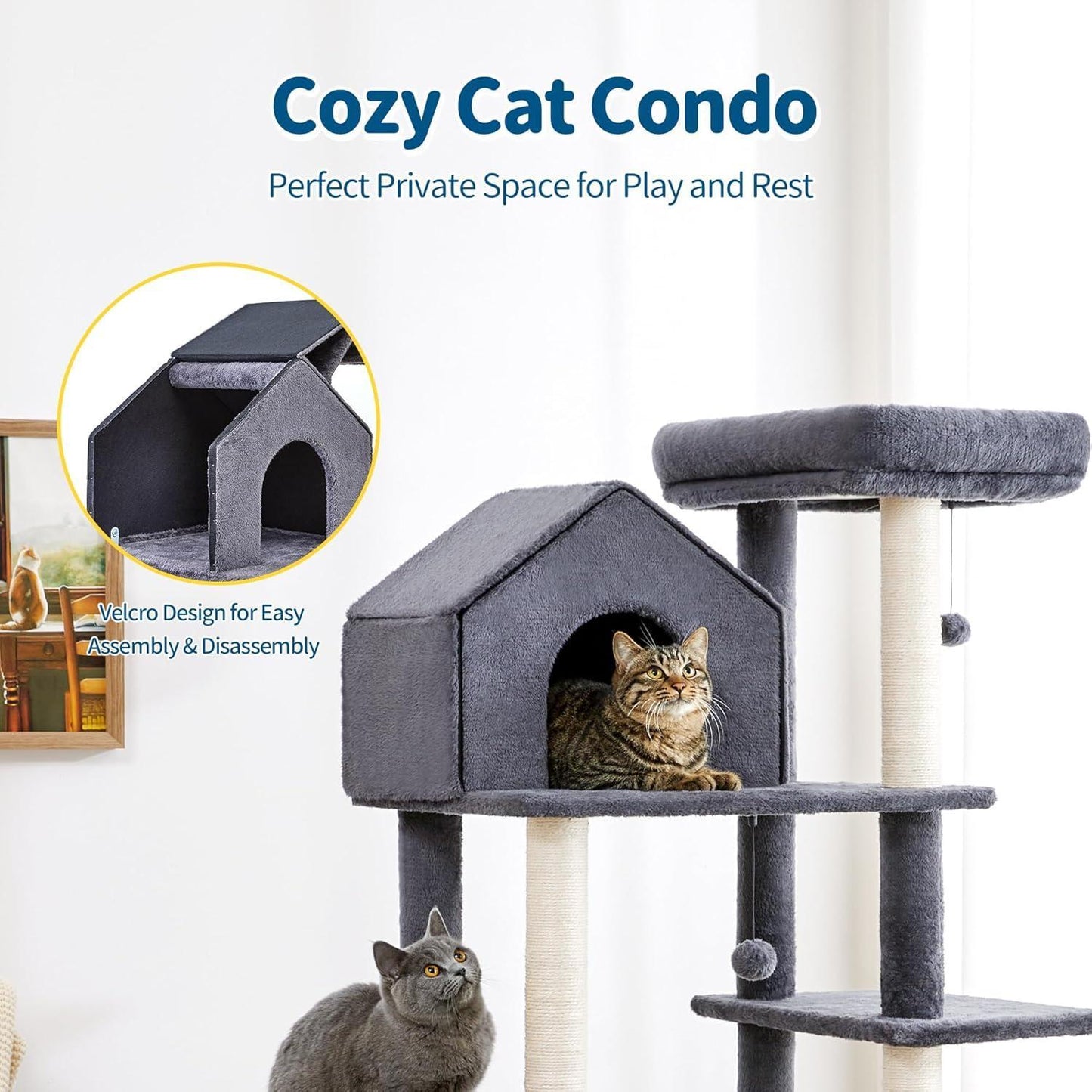 60-Inch Multi-Level Cat Tree