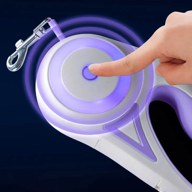 Retractable Pet Leash with LED Light