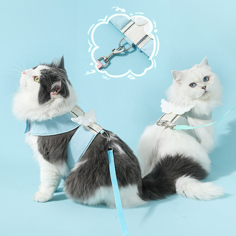 Angel Wings Cat Harness & Leash Set