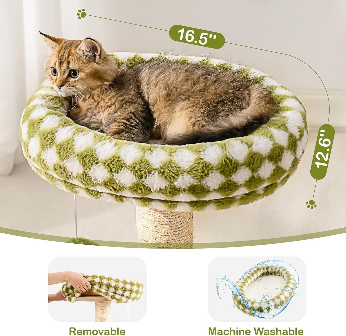 Mewoo Cat Scratching Post & Bed